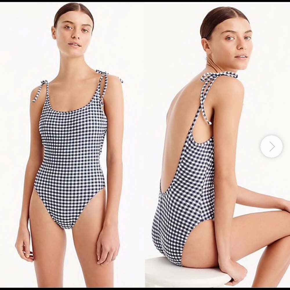 J. Crew Tie Shoulder One piece Swimsuit